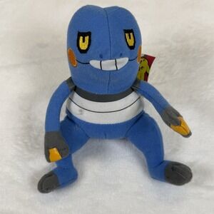 Nintendo Pokemon Croagunk 2007 Jakks Pacific Stuffed Plush‎ Toy Collectible 6"